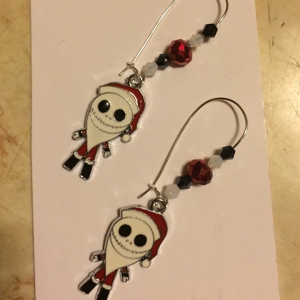 *SALE* Santa Jack Earrings! Disney Christmas!!